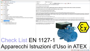 Check List EN 1127-1 Istruzioni d'Uso apparecchi ATEX