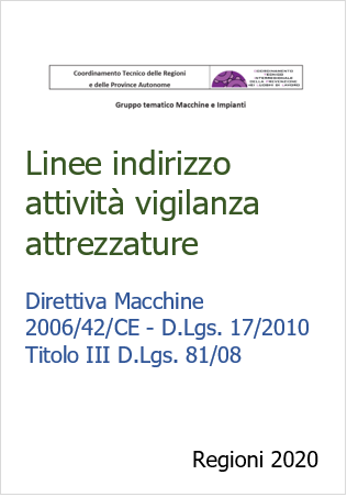 Linee indirizzo attività di vigilanza sulle attrezzature