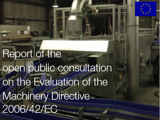 Report consultation Evaluation Machinery Directive 2006/42/EC