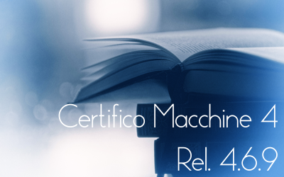 Certifico Macchine 4 - Rel. 4.6.9 "Azzurro/Azure"