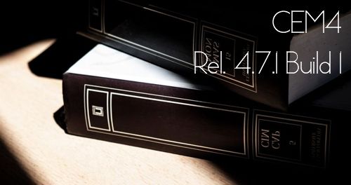 CEM4 (Rel. 4.7.1 Build 1) Patch 08 "Books"