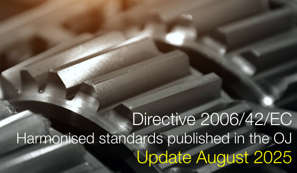 Directive 2006 42 EC Machinery   Summary list of harmonised standards 14 08 2025