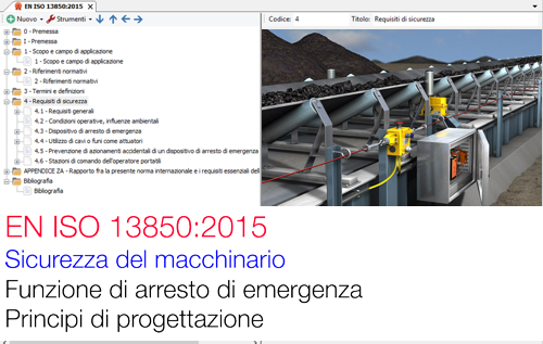 EN ISO 13850:2015 Funzione di arresto di emergenza - File CEM