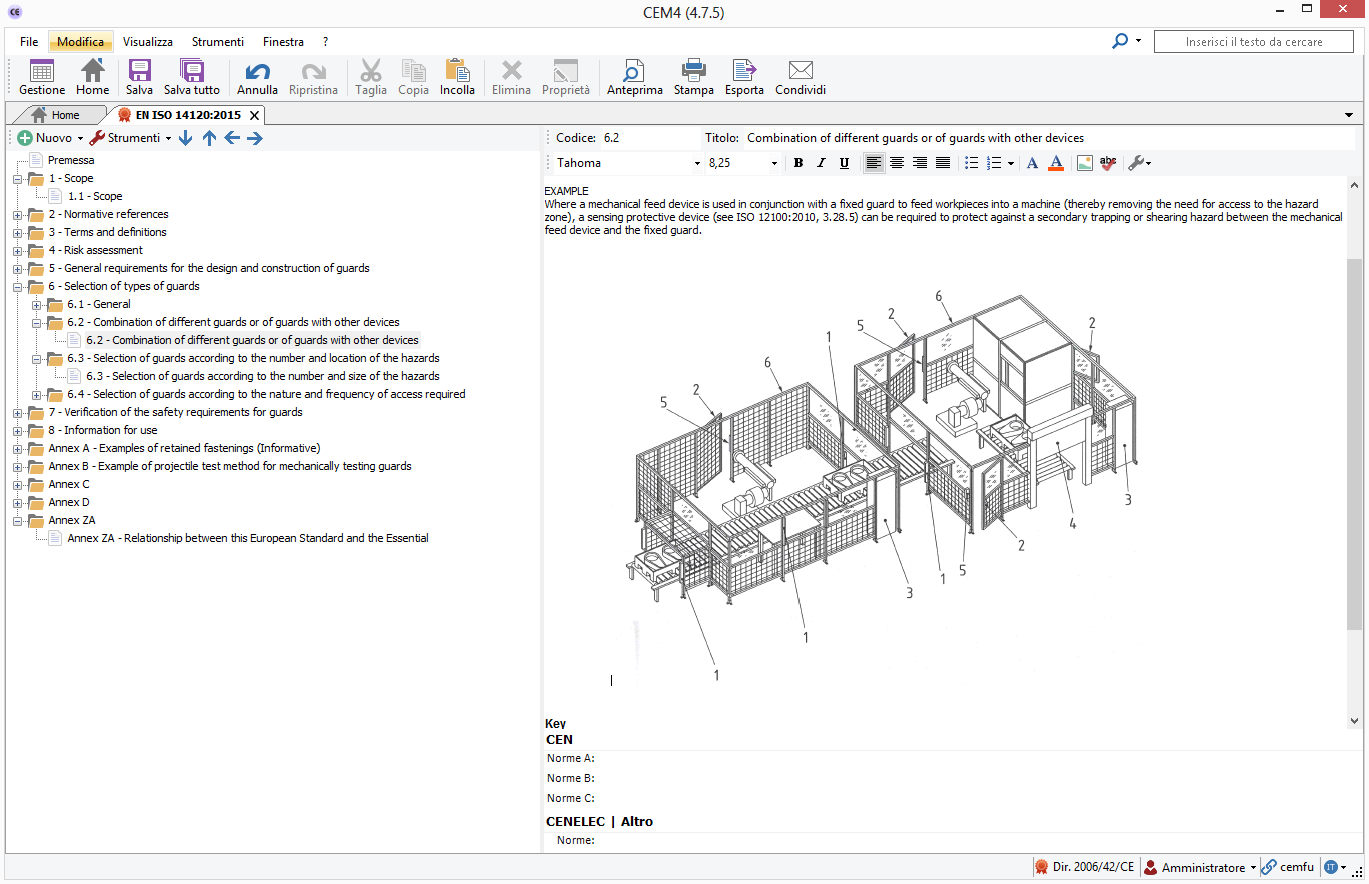 EN ISO 14120 Testo Requisiti